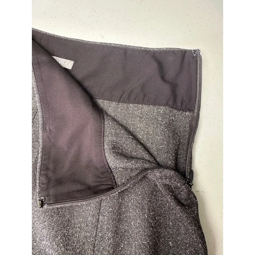 J. Jill Womens A-Line Midi Skirt Size 2 Petite Brown Tweed Academia Workwear